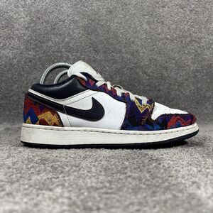 Nike Air Jordan 1 Low SE GS CZ8657-100 Youth SZ 6.5Y Nothing But Net Shoes Used